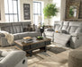 Mitchiner Reclining Sofa with Drop Down Table - World Furniture Gallery (Newark, CA)