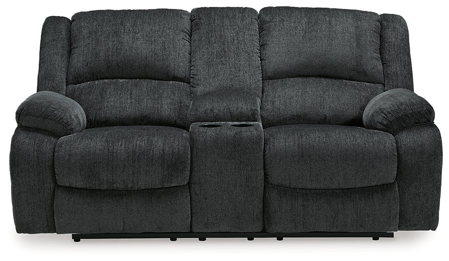 Draycoll Reclining Loveseat with Console - World Furniture Gallery (Newark, CA)