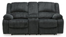 Draycoll Power Reclining Loveseat with Console - World Furniture Gallery (Newark, CA)