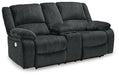 Draycoll Power Reclining Loveseat with Console - World Furniture Gallery (Newark, CA)