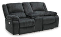 Draycoll Power Reclining Loveseat with Console - World Furniture Gallery (Newark, CA)