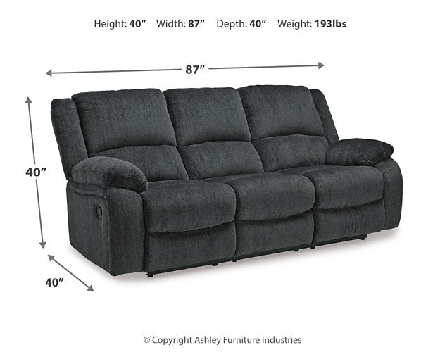 Draycoll Reclining Sofa - World Furniture Gallery (Newark, CA)