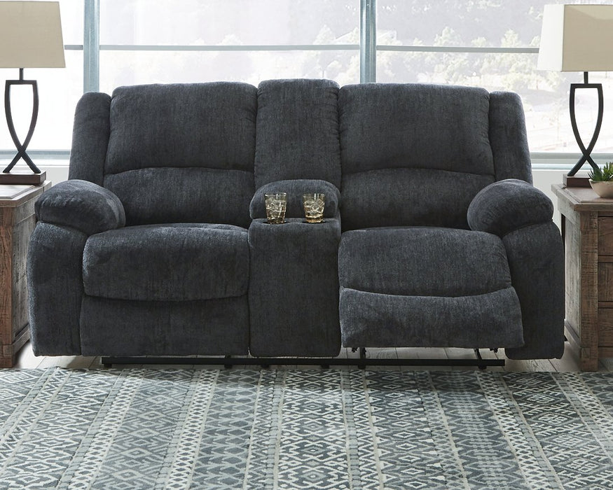 Draycoll Reclining Loveseat with Console - World Furniture Gallery (Newark, CA)