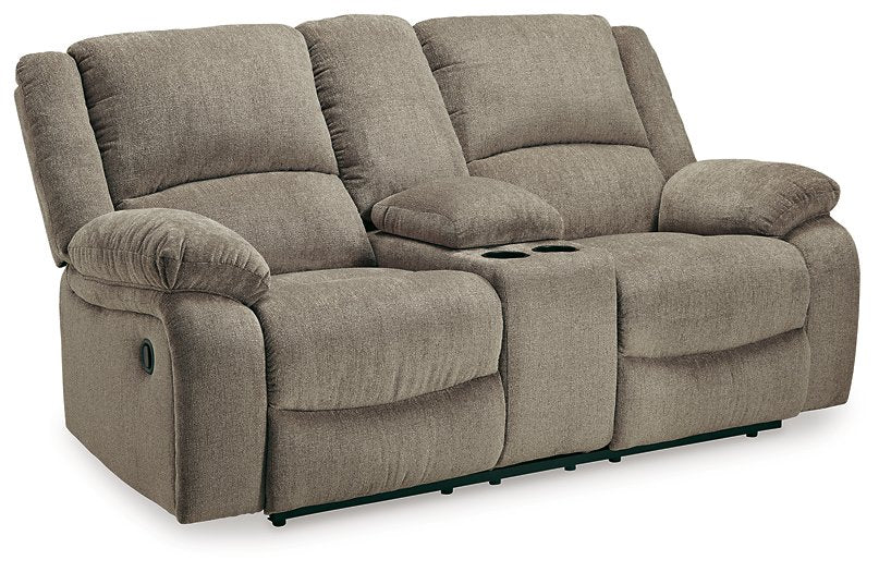 Draycoll Reclining Loveseat with Console - World Furniture Gallery (Newark, CA)