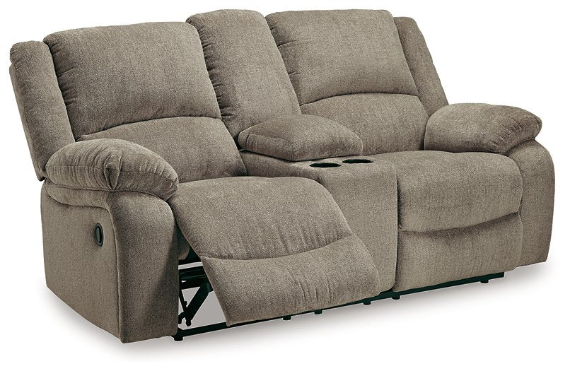 Draycoll Reclining Loveseat with Console - World Furniture Gallery (Newark, CA)