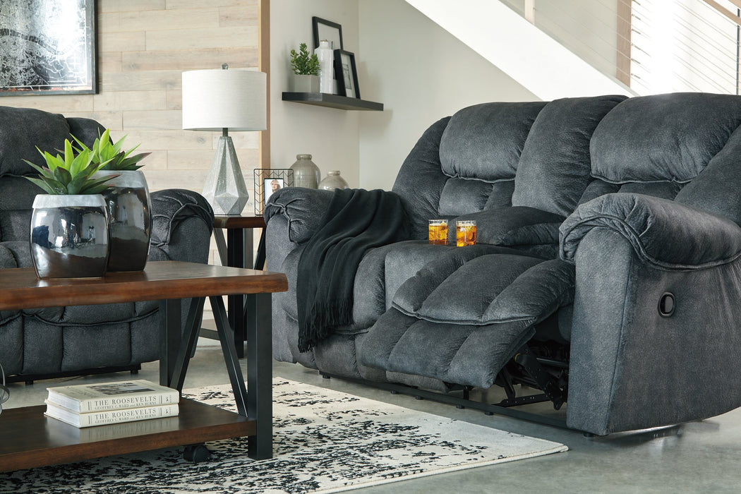 Capehorn Reclining Loveseat with Console - World Furniture Gallery (Newark, CA)