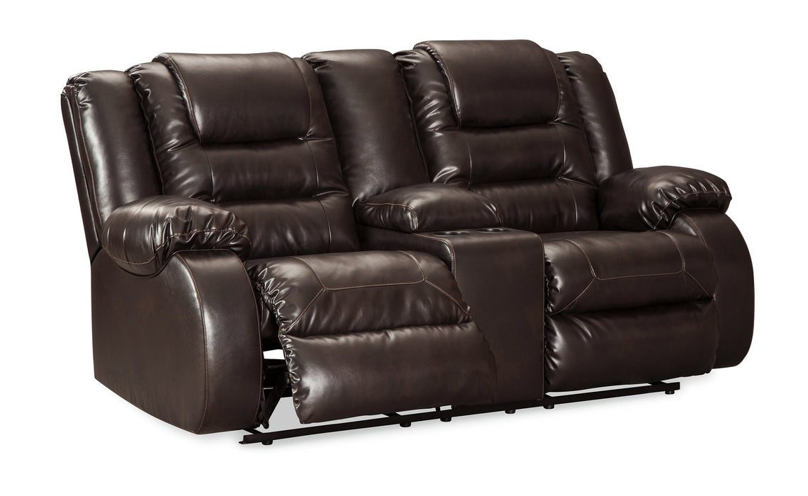 Vacherie Reclining Loveseat with Console - World Furniture Gallery (Newark, CA)