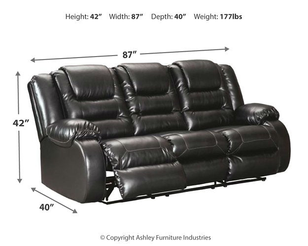 Vacherie Reclining Sofa - World Furniture Gallery (Newark, CA)