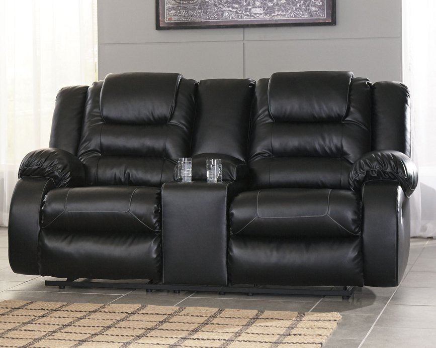 Vacherie Reclining Loveseat with Console - World Furniture Gallery (Newark, CA)