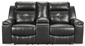 Kempten Reclining Loveseat with Console - World Furniture Gallery (Newark, CA)