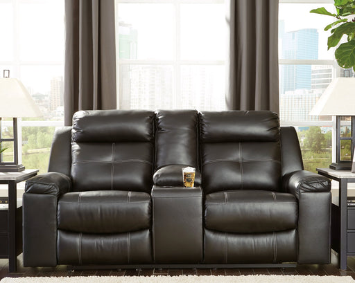 Kempten Reclining Loveseat with Console - World Furniture Gallery (Newark, CA)