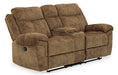 Huddle-Up Glider Reclining Loveseat with Console - World Furniture Gallery (Newark, CA)