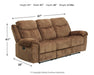 Huddle-Up Reclining Sofa with Drop Down Table - World Furniture Gallery (Newark, CA)