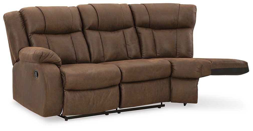 Trail Boys 2-Piece Reclining Sectional - World Furniture Gallery (Newark, CA)