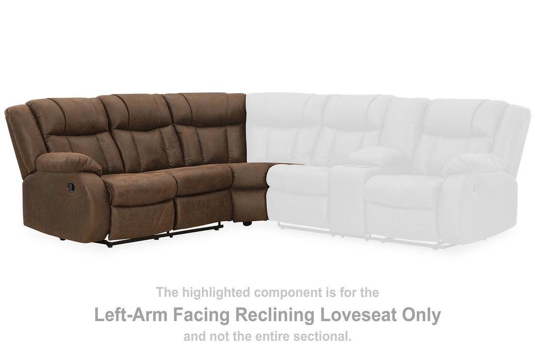 Trail Boys 2-Piece Reclining Sectional - World Furniture Gallery (Newark, CA)