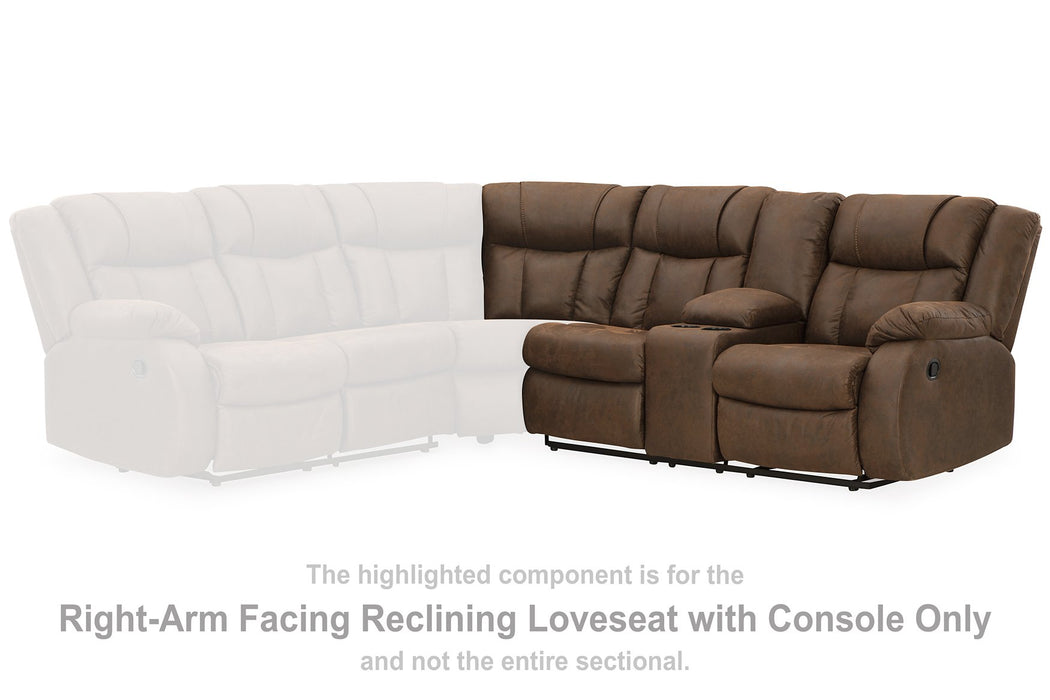 Trail Boys 2-Piece Reclining Sectional - World Furniture Gallery (Newark, CA)