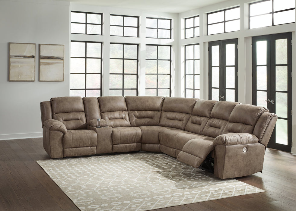 Ravenel Power Reclining Sectional - World Furniture Gallery (Newark, CA)