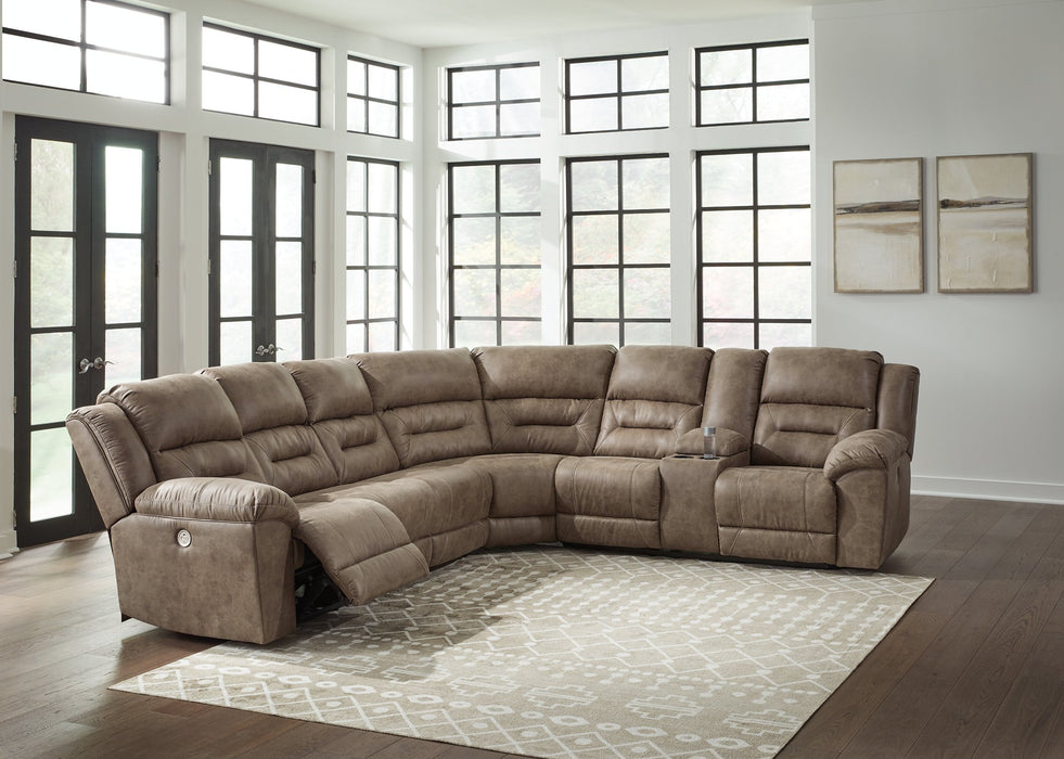 Ravenel Power Reclining Sectional - World Furniture Gallery (Newark, CA)