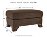 Miltonwood Ottoman - World Furniture Gallery (Newark, CA)