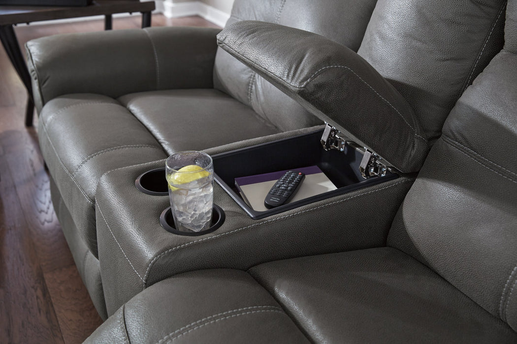 Jesolo Reclining Loveseat with Console - World Furniture Gallery (Newark, CA)