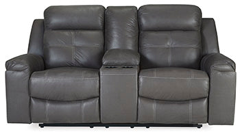 Jesolo Reclining Loveseat with Console - World Furniture Gallery (Newark, CA)