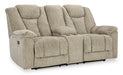 Hindmarsh Power Reclining Loveseat with Console - World Furniture Gallery (Newark, CA)