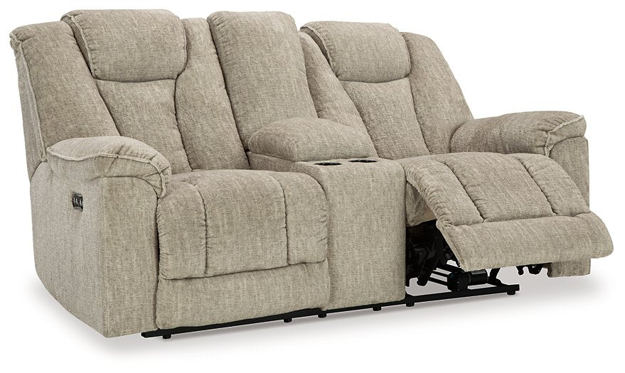 Hindmarsh Power Reclining Loveseat with Console - World Furniture Gallery (Newark, CA)