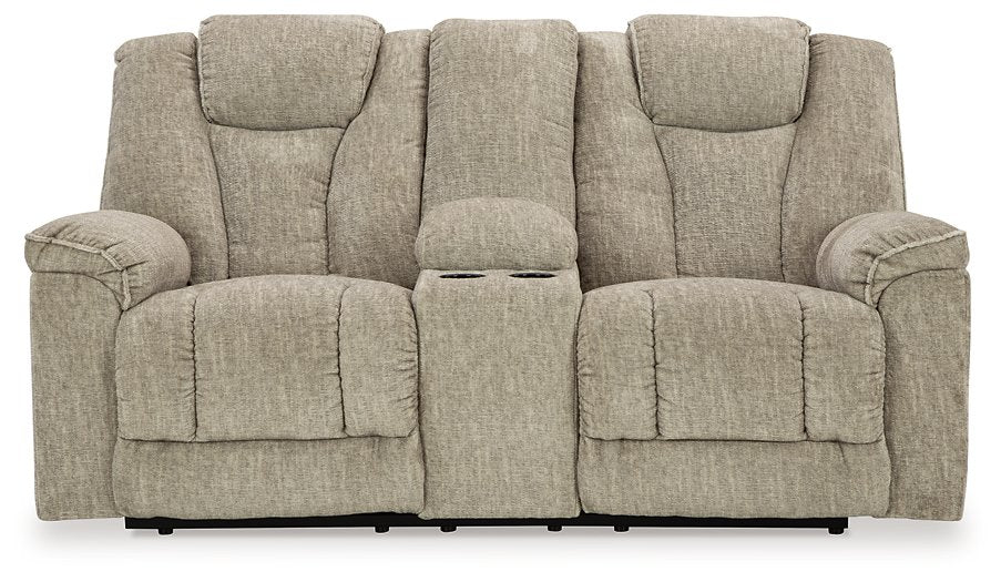 Hindmarsh Power Reclining Loveseat with Console - World Furniture Gallery (Newark, CA)