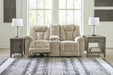 Hindmarsh Power Reclining Loveseat with Console - World Furniture Gallery (Newark, CA)