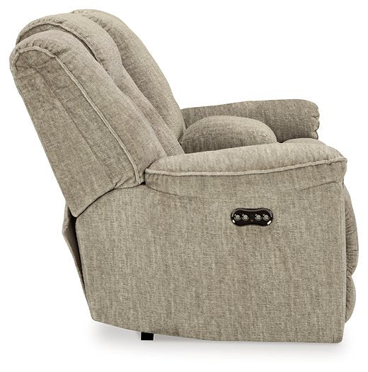 Hindmarsh Power Reclining Loveseat with Console - World Furniture Gallery (Newark, CA)