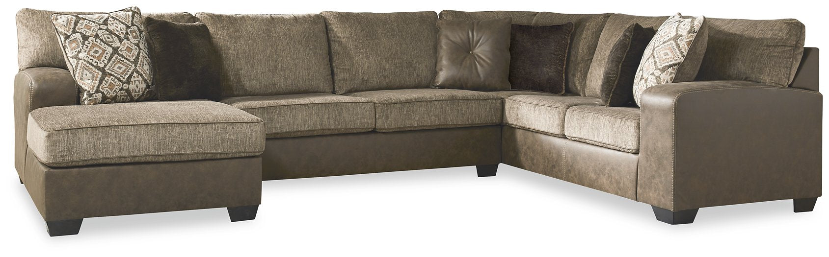 Abalone 3-Piece Sectional with Chaise - World Furniture Gallery (Newark, CA)