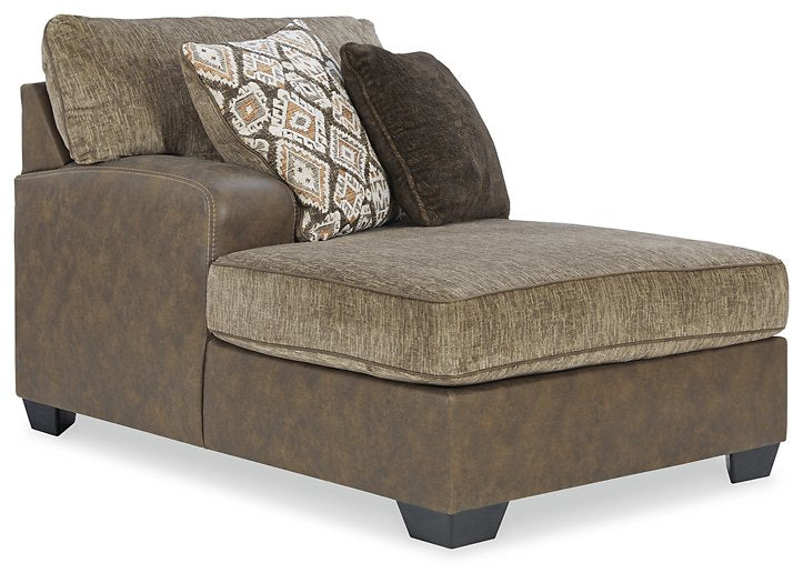 Abalone 3-Piece Sectional with Chaise - World Furniture Gallery (Newark, CA)