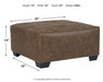 Abalone Oversized Accent Ottoman - World Furniture Gallery (Newark, CA)