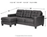 Venaldi Sofa Chaise Sleeper - World Furniture Gallery (Newark, CA)