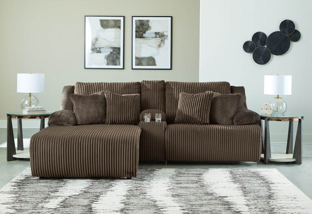 Top Tier Reclining Sectional Sofa with Chaise - World Furniture Gallery (Newark, CA)