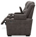 HyllMont Power Reclining Loveseat with Console - World Furniture Gallery (Newark, CA)