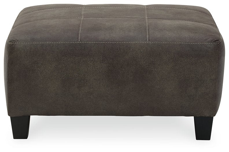 Navi Oversized Accent Ottoman - World Furniture Gallery (Newark, CA)