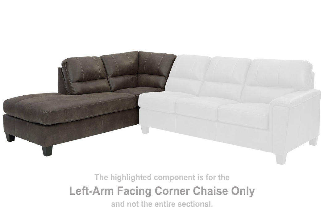 Navi 2-Piece Sectional with Chaise - World Furniture Gallery (Newark, CA)