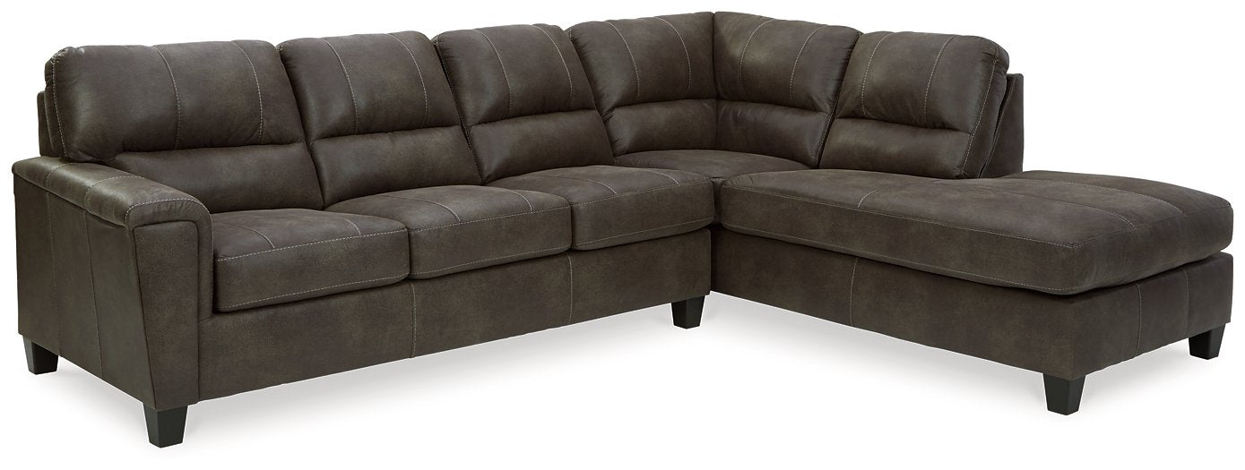 Navi 2-Piece Sleeper Sectional with Chaise - World Furniture Gallery (Newark, CA)