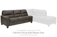 Navi 2-Piece Sleeper Sectional with Chaise - World Furniture Gallery (Newark, CA)