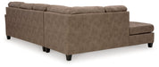 Navi 2-Piece Sectional Sofa Sleeper Chaise - World Furniture Gallery (Newark, CA)