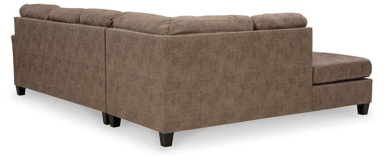 Navi 2-Piece Sectional Sofa Chaise - World Furniture Gallery (Newark, CA)