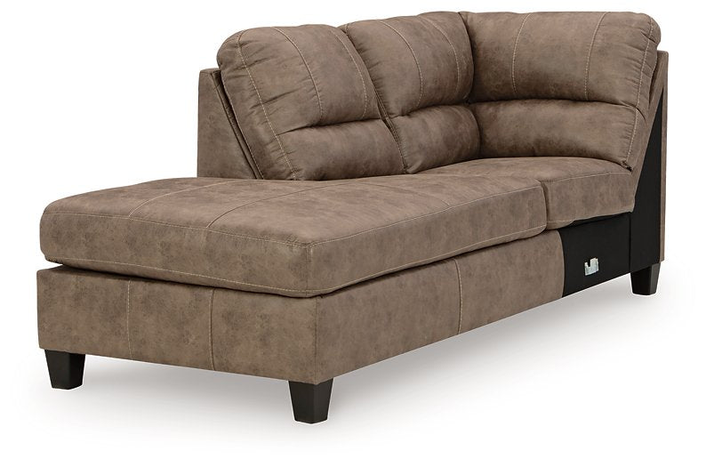 Navi 2-Piece Sectional Sofa Sleeper Chaise - World Furniture Gallery (Newark, CA)