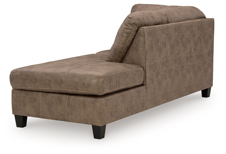 Navi 2-Piece Sectional Sofa Sleeper Chaise - World Furniture Gallery (Newark, CA)