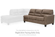 Navi 2-Piece Sectional Sofa Chaise - World Furniture Gallery (Newark, CA)