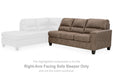 Navi 2-Piece Sectional Sofa Sleeper Chaise - World Furniture Gallery (Newark, CA)