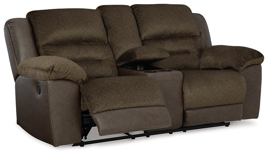 Dorman Reclining Loveseat with Console - World Furniture Gallery (Newark, CA)