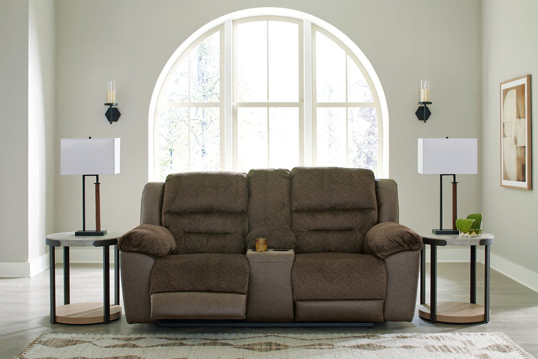 Dorman Reclining Loveseat with Console - World Furniture Gallery (Newark, CA)