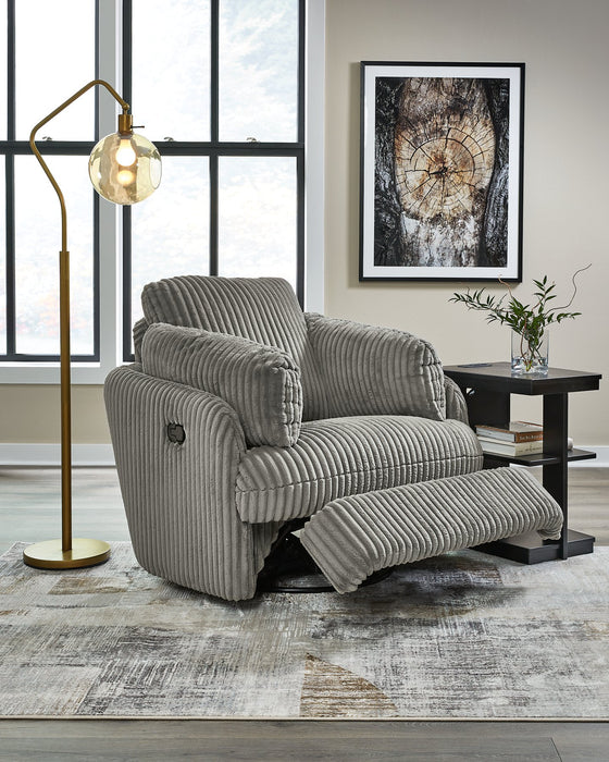 Tie-Breaker Swivel Glider Recliner - World Furniture Gallery (Newark, CA)