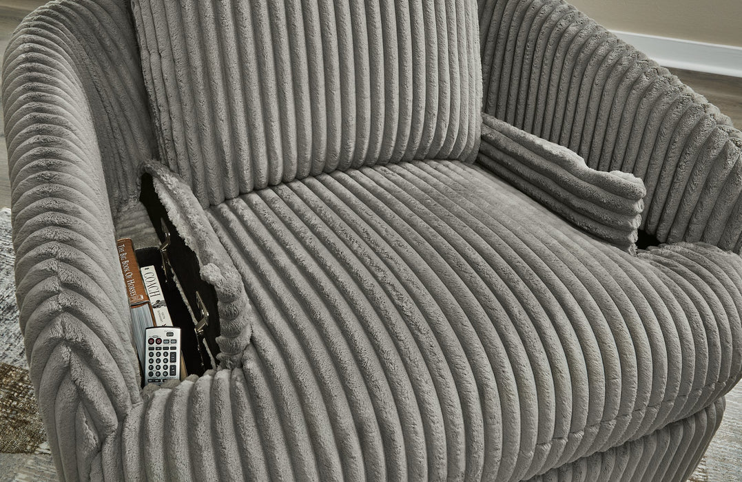 Tie-Breaker Swivel Glider Recliner - World Furniture Gallery (Newark, CA)